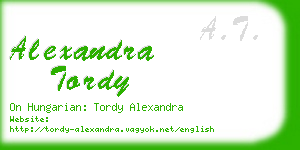 alexandra tordy business card